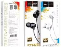 Гарнитура 3.5mm HOCO M60 Perfect sound universal earphones with mic черный