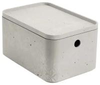 Коробка Curver Beton S Rect+LID 243399