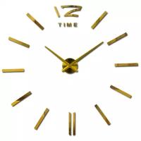 Mirron / Большие настенные часы 3D / 120 см / часы настенные бесшумные / декор дома / часы на стену / часы наклейка