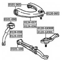 ASVA 0101-065 С-б. пер. верх. рычага TOYOTA MARK II/CHAISER/CRESTA GX100 1996-2001