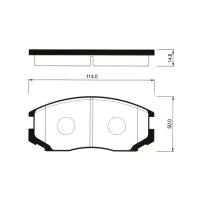 Комплект тормозных колодок, дисковый тормоз Sangsin Brake SP1142