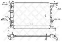 Радиатор системы охлаждения АКПП для Opel Vectra B 1.6-2.0i 95 1026013SX STELLOX