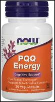 Капсулы NOW PQQ Energy, 50 г, 20 мг, 30 шт., 30 уп