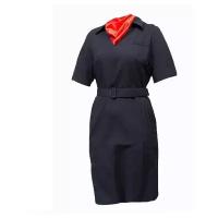 Платье полиция с коротким рукавом+шейный платок 52/176