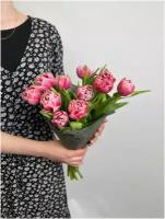 Тюльпаны розовые пионовидные 11 шт