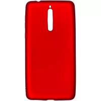 Силиконовый чехол MultiShop Soft TPU матовый для Nokia/Microsoft 8 красный