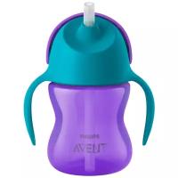 Поильник с трубочкой Philips AVENT SCF796, 200 мл, с 9 месяцев, фиолетовый