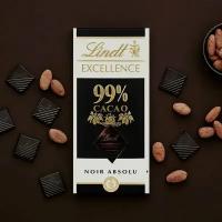 Шоколад Lindt Excellence темный 99% 50гр (Франция)