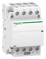 Контактор модульный Schneider Electric Acti 9 iCT (A9C20844) 220 В 40 А тип AC 4P клеммы тунельного типа