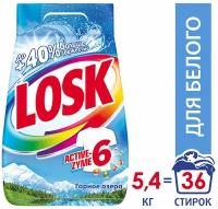 Стиральный порошок автомат 5,4 кг LOSK (Лоск) "Горное озеро", 2481707, 1 шт