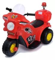 Электромобиль «Мотоцикл шерифа», цвет красный