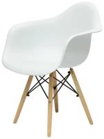 Кресло Barneo N-14 WoodMold белый, Eames style