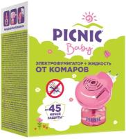 Электрофумигатор Picnic жидкость " Baby", от комаров 45 ночей