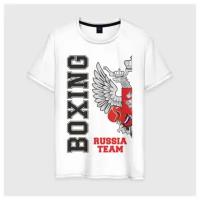 Мужская футболка хлопок Boxing Russia (двухсторонняя)