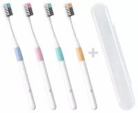 Набор зубных щеток Dr. Bei Bass Method Toothbrush Multicolor (4 шт.)