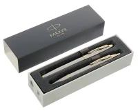 Набор Parker IM Core TK223 Brushed Metal GT Ручка-роллер 0.7мм, Ручка шар 1.0мм 1160178 4579335