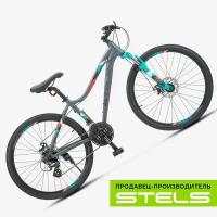 Велосипед женский горный Stels 26" Miss-6100 MD V030 рама 15" сине-серый