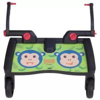 Подножка Lascal Buggy Board Maxi, для второго ребенка, Monkey Jungle Green