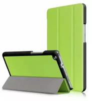 Чехол-обложка MyPads для Huawei MediaPad M3 Lite 8 CPN-W09/AL00 тонкий умный кожаный для пластиковой основе с трансформацией в подставку зеленый