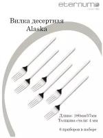 Вилка десертная Аляска; L180/57, B4мм, набор 6 шт