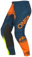 Штаны кросс-эндуро O'NEAL Element Racewear V.22, мужской(ие), синий/оранжевый, 38/54