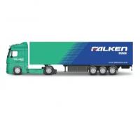 Машинка коллекционная металлическая Bburago 18-31480 1:43 STREET Fire-Haulers with Trailer-MB Actros