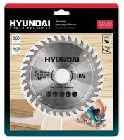 Диск для циркулярных пил дерево Hyundai D160mm 36T D30mm/20mm 205105