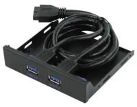 Планка портов Orient C090, на переднюю панель корпуса 2xUSB 3.0, oem