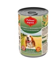 Родные корма Консервы для собак баранина с потрошками в желе по восточному 66049 0,41 кг 34183 (26 шт)