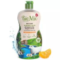 Средство для мытья посуды, овощей и фруктов BioMio Bio-Care с эфирным маслом мандарина, гипоаллергенное, экологичное, 450 мл