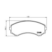 2348801 TEXTAR Колодки тормозные MITSUBISHI Pajero 3 передние (4шт.) TEXTAR