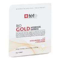 Маска для лица TETe Cosmeceitical Bio Gold Collagen Hydrogel Mask, экспресс-уход, 4шт