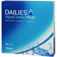 Контактные линзы Dailies (Alcon) AquaComfort PLUS, 90 шт., R 8,7, D -4,25