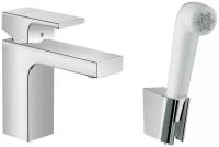 Смеситель для раковины с гигиенической лейкой Hansgrohe Vernis Shape 71216000