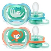 Соска-пустышка Philips Avent 18мес+, зеленый/оранжевый, CF349/21