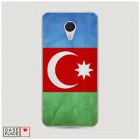 Силиконовый чехол "Флаг Азербайджана" на Meizu M3 / Мейзу М3