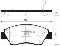 Колодки дисковые Sangsin SP1463