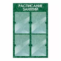 Стенд информационный "Расписание Занятий" 500х780 мм с 4 карманами А4 производство "ПолиЦентр