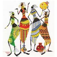 Набор для вышивания PANNA NM-0739 Африка. Африканочки-подружки 38 х 41.5 см