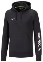 Толстовка Mizuno TERRY HOODIE Черный/Белый (L)