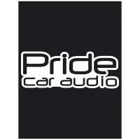 Наклейка на авто "PRIDE car audio" 20х7 см