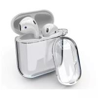 Силиконовый чехол для Apple AirPods 1/2 прозрачный