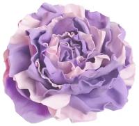 Розово-фиолетовый цветок роза заколка для волос с дополнительным креплением брошь 180811м