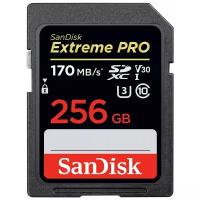 Карта памяти Sandisk Extreme Pro SDXC 256GB Class 10 V30 UHS-I (U3) 170MB/s