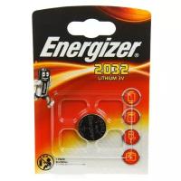 Батарейка литиевая Energizer, CR2032-1BL, 3В, блистер, 1 шт
