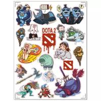 Наклейка декоративная ART "Dota 2", НД213, ПВХ, 30х42 см