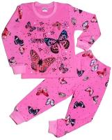 Пижама ZIYO, брюки с манжетами, рукава с манжетами, размер 32, розовый