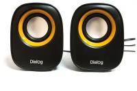 Колонки DIALOG Colibri AC-06UP BLACK - aкустические колонки 2.0, 6W RMS, черные, питание от USB