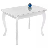 Стеклянный стол Бриллиант белый