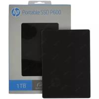 Внешний диск SSD_ 1Tb HP P600 Series Black (USB 3.2 Gen2 Type-C, up to 560/500Mbs,92х65х9)